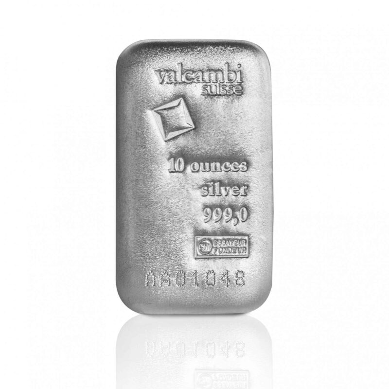 10 OUNCE SILVER BAR VALCAMBI - Image 3