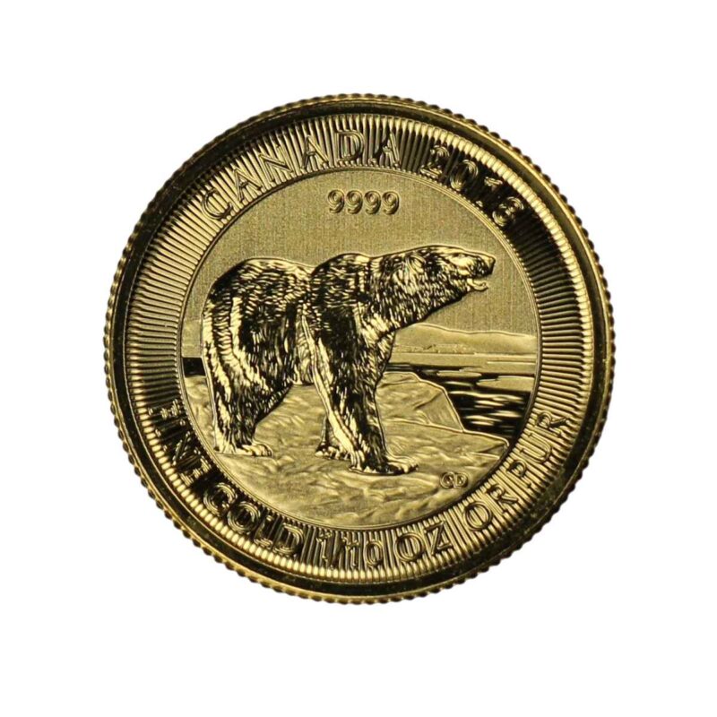 1/10 OUNCE GOLD CANADIAN POLAR BEAR