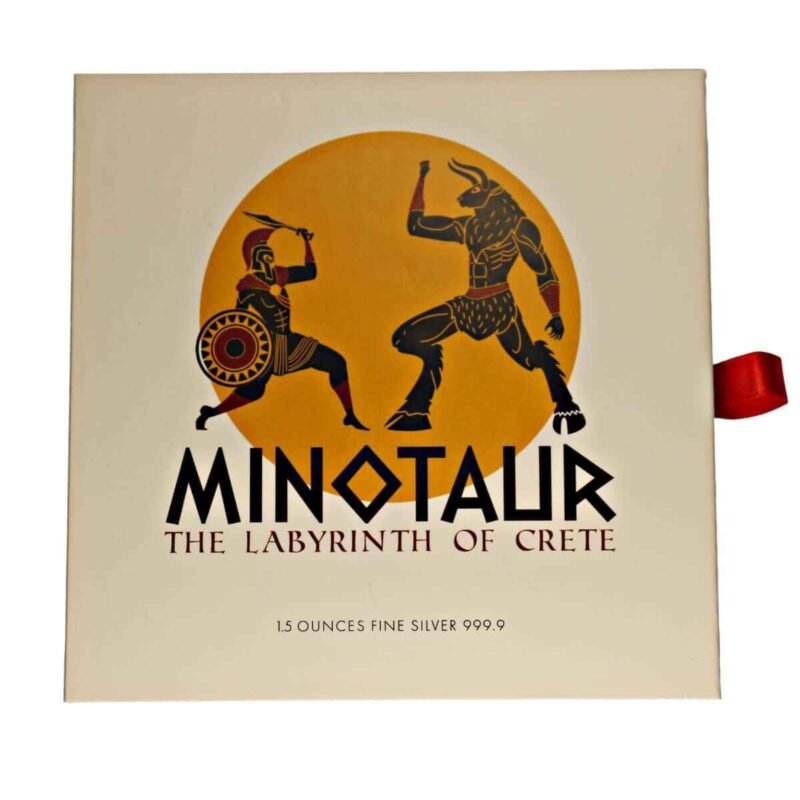 1.5 OUNCE SILVER PAMP MINOTAUR LABYRINTH OF CRETE - Image 3