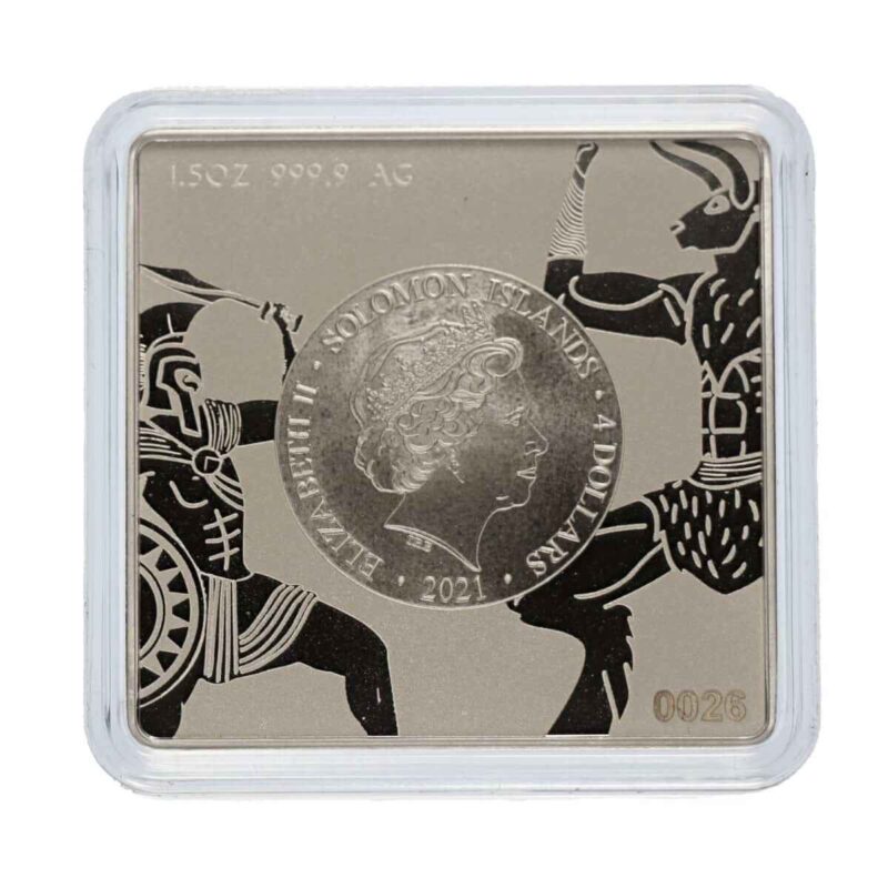1.5 OUNCE SILVER PAMP MINOTAUR LABYRINTH OF CRETE - Image 2