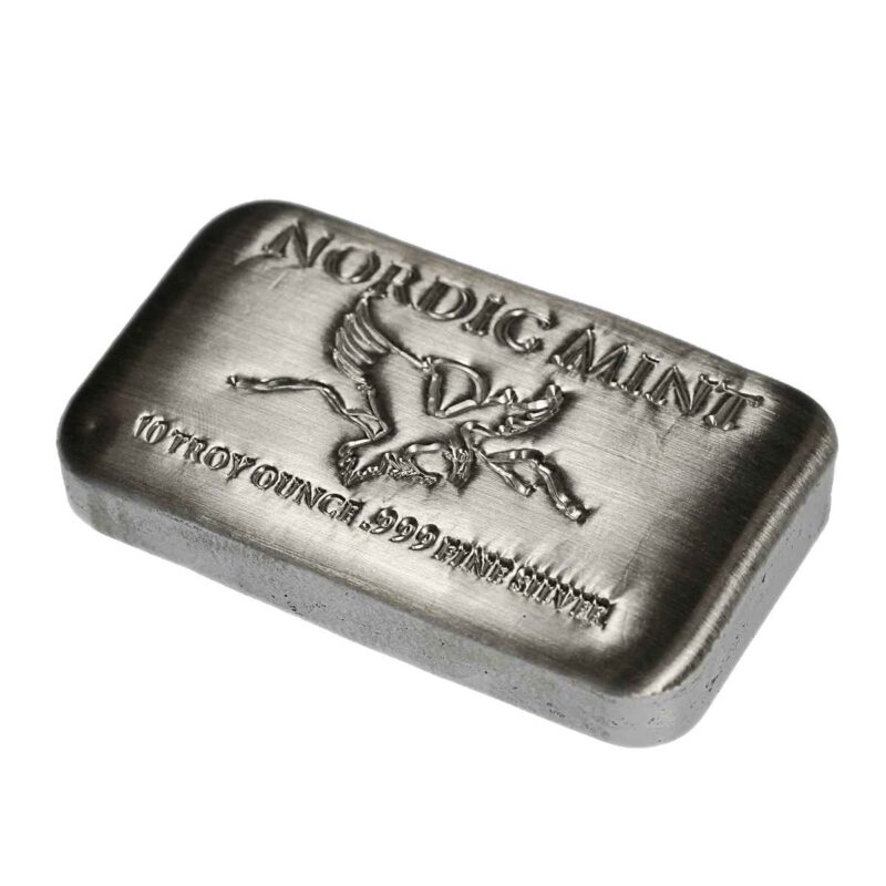 10 OUNCE SILVER BAR NORDIC MINT