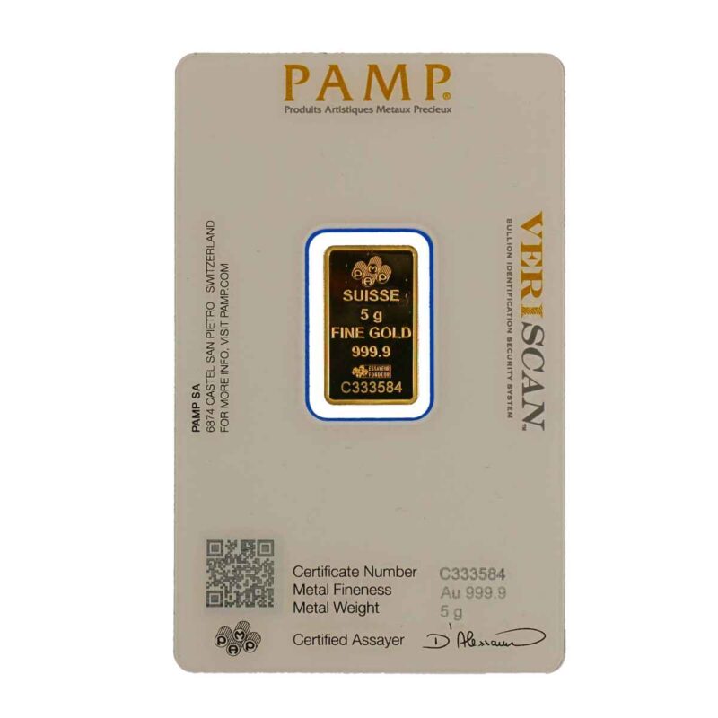 5 GRAM GOLD BAR PAMP - Image 2