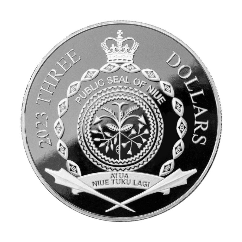 1.5 OUNCE SILVER ROULETTE WHEEL COIN 2023 - Image 3