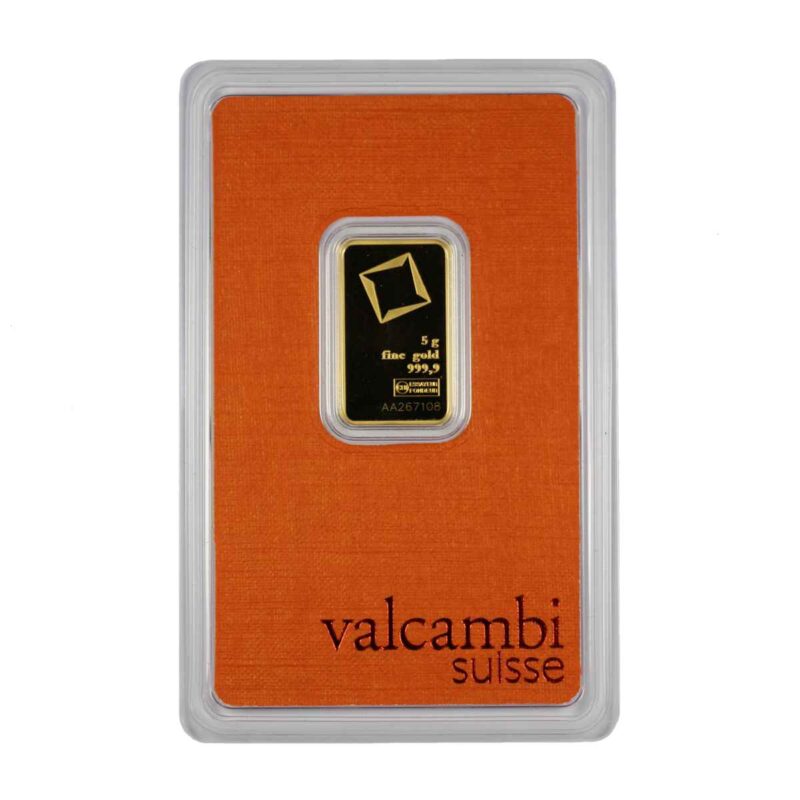 5 GRAM GOLD BAR VALCAMBI