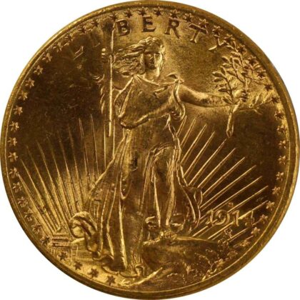 $20 Saint-Gaudens Double Eagle Gold Coin (AU)