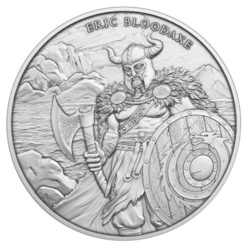 1 OUNCE SILVER ROUND BLOOD AXE