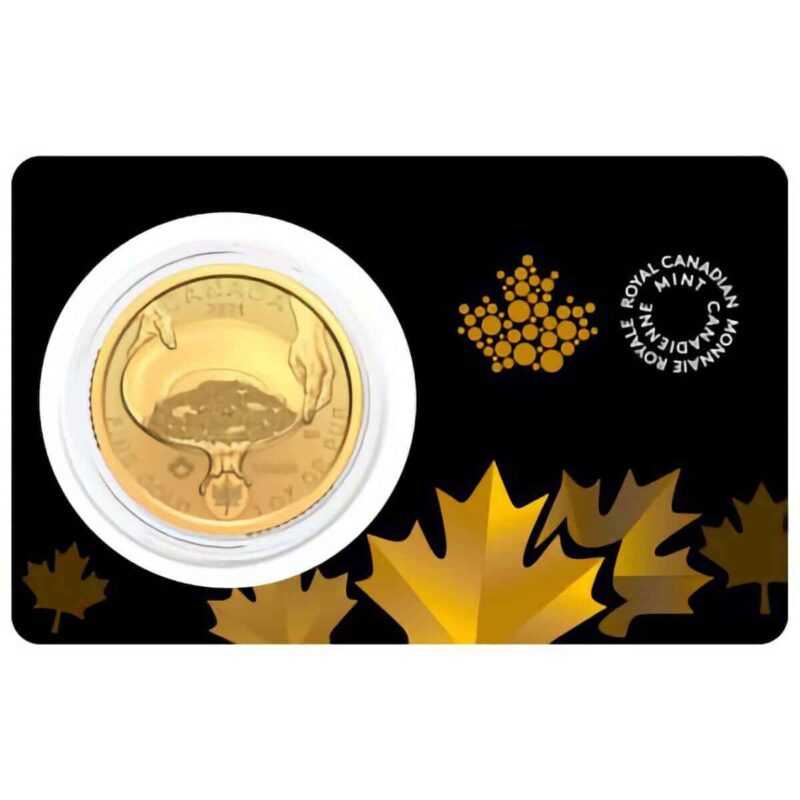 1 OUNCE GOLD ROYAL CANADIAN MINT KLONDIKE GOLD RUSH .99999 2021 - Image 3