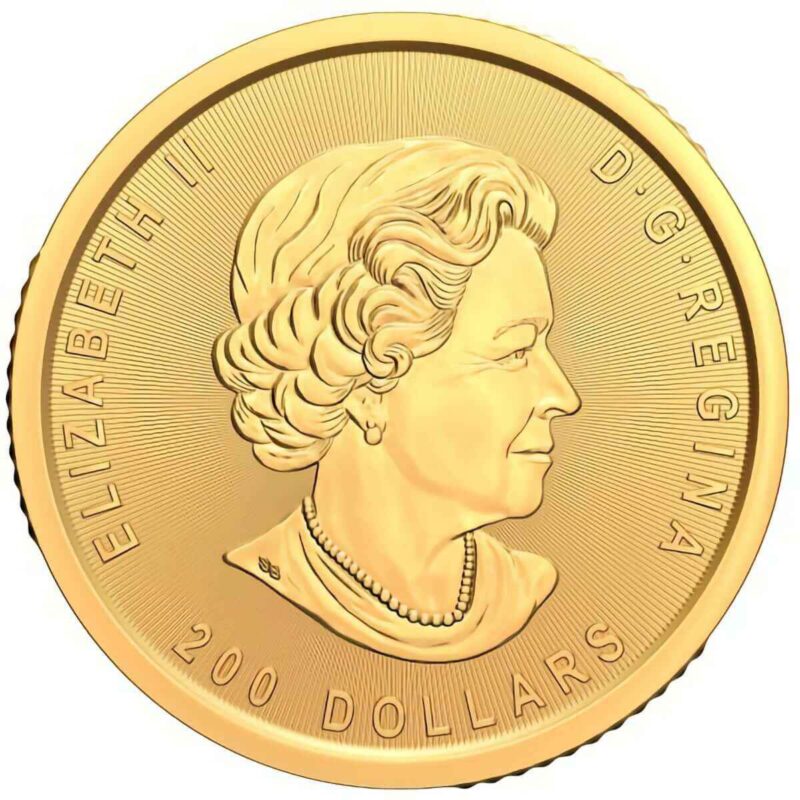 1 OUNCE GOLD ROYAL CANADIAN MINT KLONDIKE GOLD RUSH .99999 2021 - Image 2