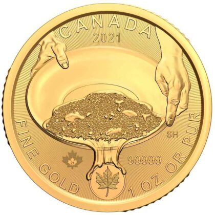 1 OUNCE GOLD ROYAL CANADIAN MINT KLONDIKE GOLD RUSH .99999 2021