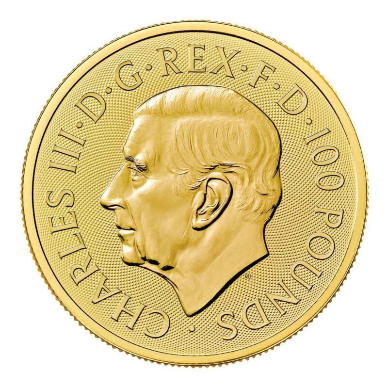 1 OUNCE GOLD BRITANNIA  AND LIBERTY COIN ROYAL MINT 2024 - Image 2