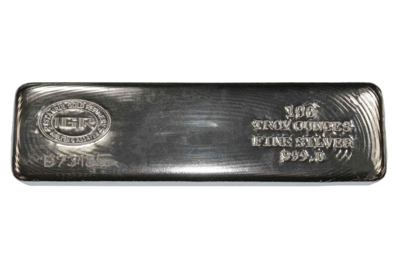 100 OUNCE SILVER BAR IGR