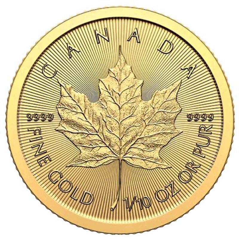 1/10 OUNCE GOLD MAPLE LEAF 2024