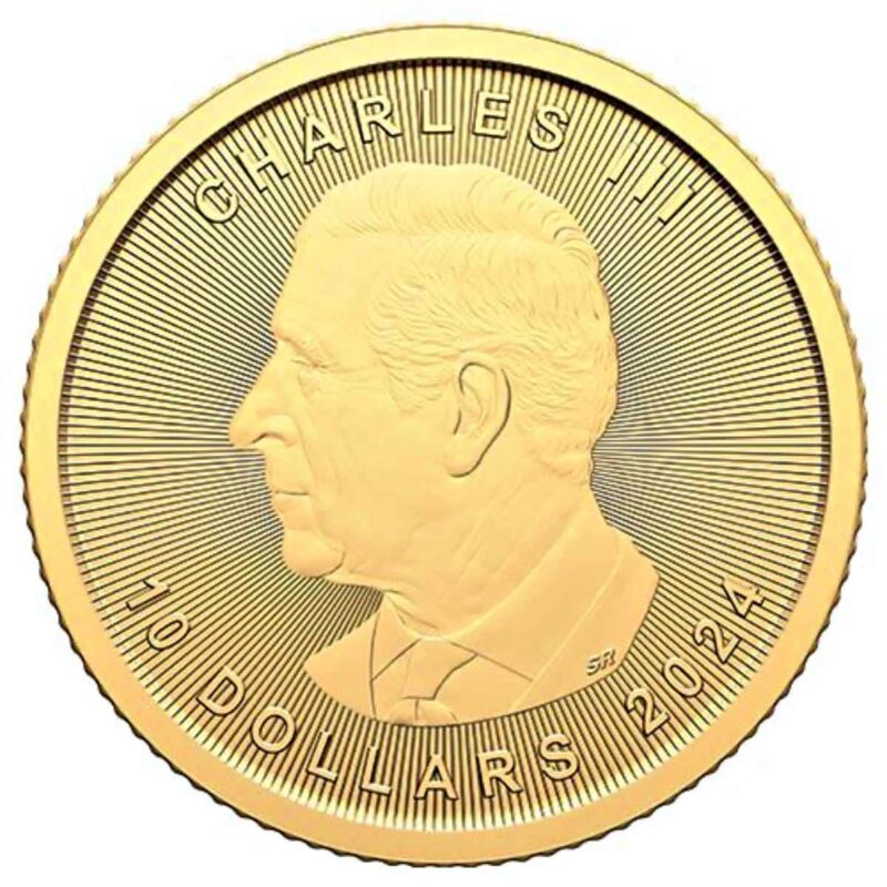 1/4 OUNCE GOLD MAPLE LEAF 2024 - Image 2