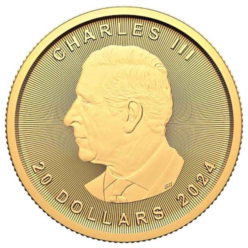 1/2 OUNCE GOLD MAPLE LEAF 2024 - Image 2