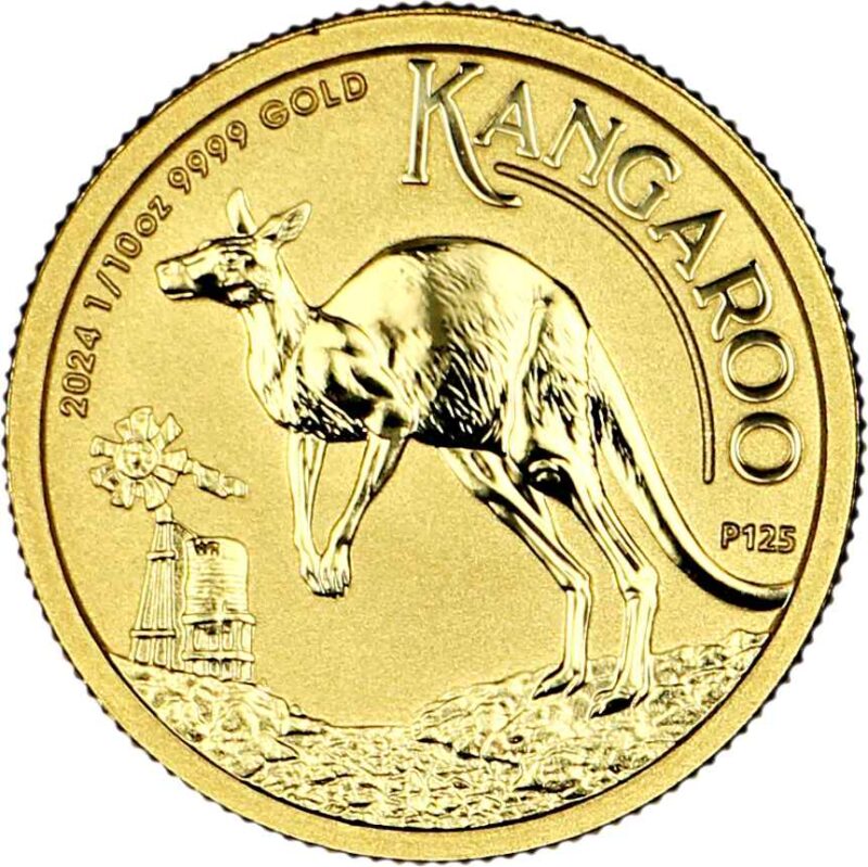 1/10 OUNCE AUSTRALIAN GOLD KANGAROO 2024
