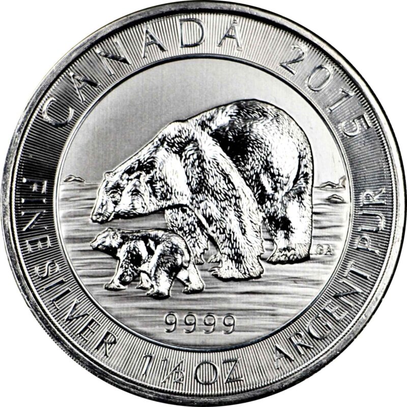 1 1/2 OUNCE CANADIAN POLAR BEAR