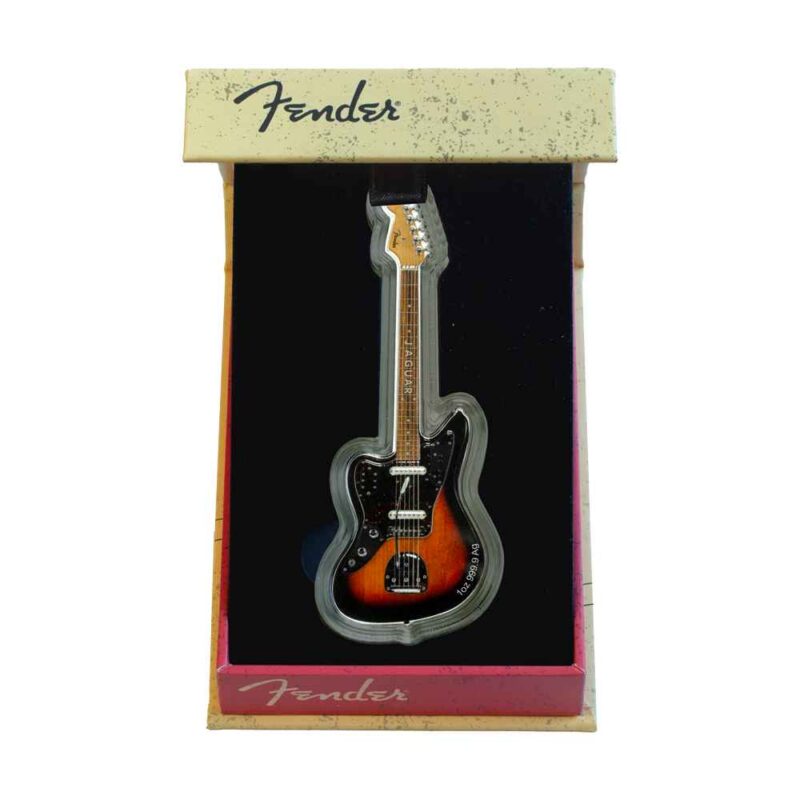 1 OUNCE SILVER FENDER JAGUAR GUITAR 2024 - Image 2