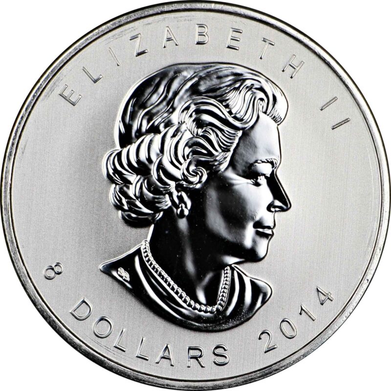 1 1/2 OUNCE SILVER CANADIAN ARTIC FOX 2014 - Image 2