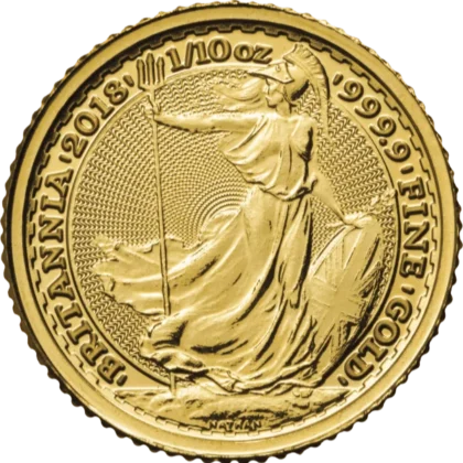 1/10 Ounce Gold Britannia (obverse)