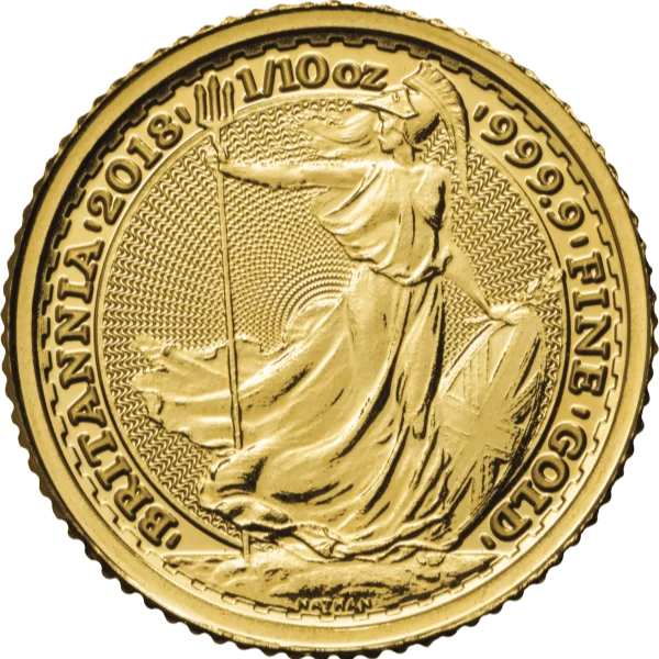1/10 Ounce Gold Britannia (obverse)