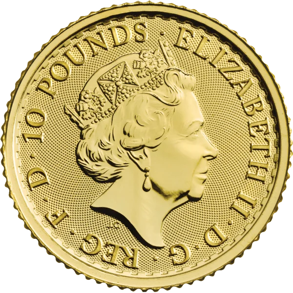 1/10 Ounce Gold Britannia (reverse)
