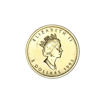1/10 Ounce Gold Maple Impaired (obverse)