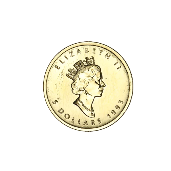 1/10 Ounce Gold Maple Impaired (obverse)