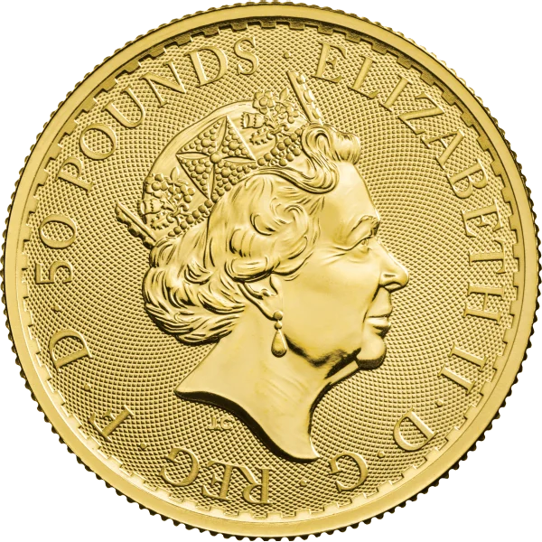 1/2 Ounce Gold Britannia (reverse)