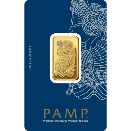 1/2 Ounce Gold PAMP Fortuna Veriscan Bar (obverse)