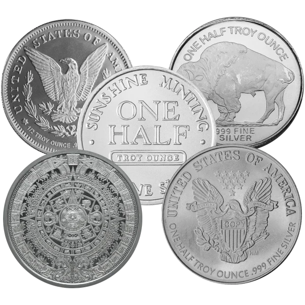 1/2 Ounce Silver Round (reverse)