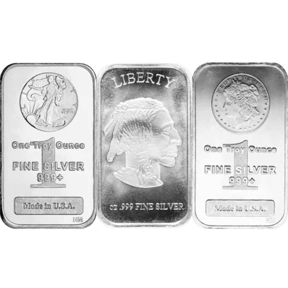 1 Ounce Assorted Silver Bar (obverse)