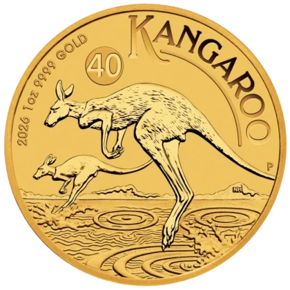 1 Ounce Gold Australian Kangaroo 2026 (obverse)