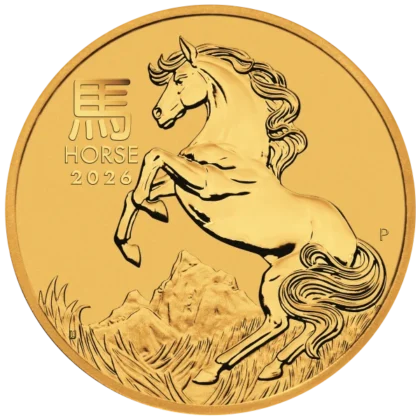 1 Ounce Gold Australian Lunar Horse 2026 (obverse)