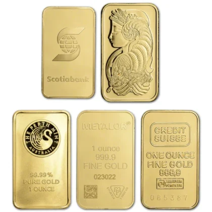 1 Ounce Gold Bar - Uncarded (obverse)