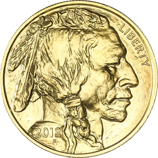 1 Ounce Gold Buffalo Raw/Not Original Packaging (obverse)