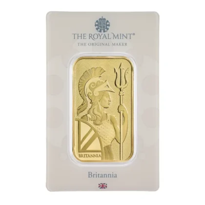 1 Ounce Gold Royal Mint Bar (obverse)