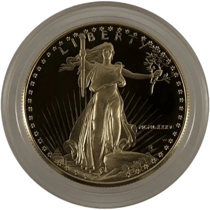 1 Ounce Incomplete Proof Gold Eagle (obverse)