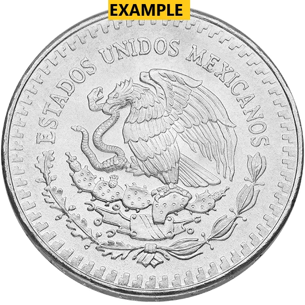 1 Ounce Mexican Silver Libertad (reverse)