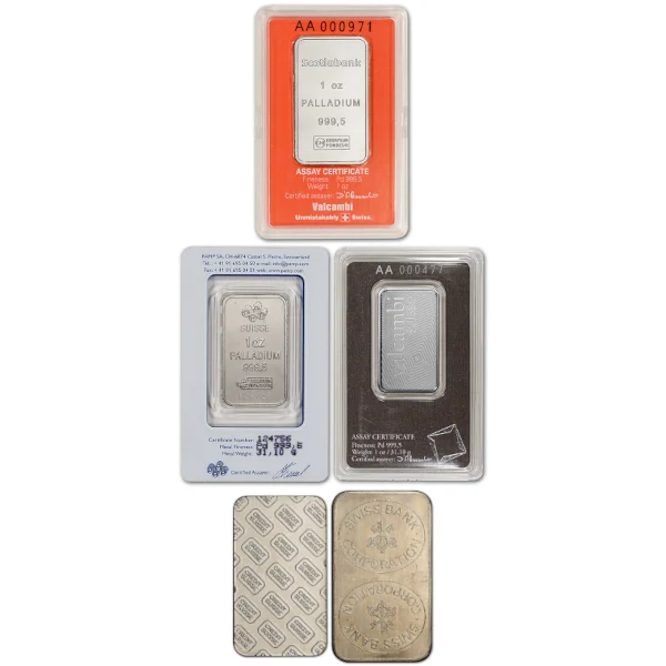 1 Ounce Palladium Bar Uncarded (reverse)