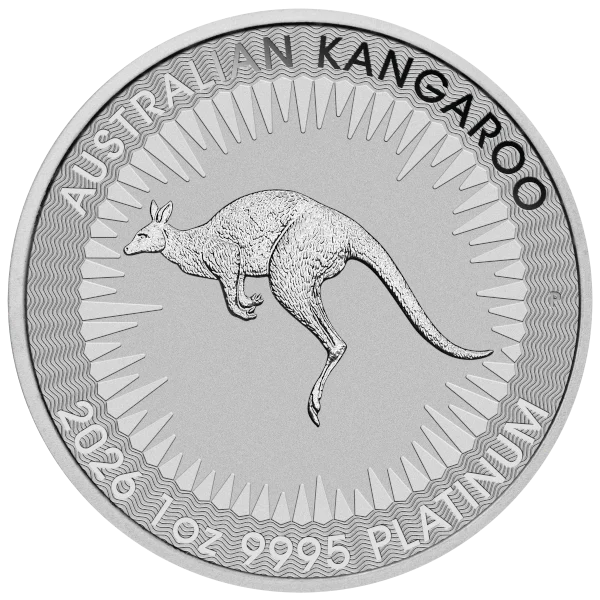 1 Ounce Platinum Australian Kangaroo 2026 (obverse)