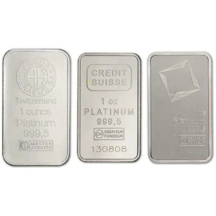 1 Ounce Platinum Bar (obverse)