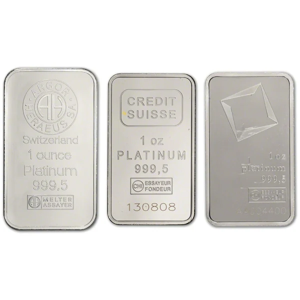 1 Ounce Platinum Bar (obverse)