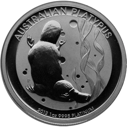 1 Ounce Platinum Platypus (obverse)
