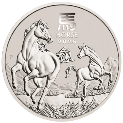 1 Ounce Silver Australian Lunar Horse 2026 (obverse)