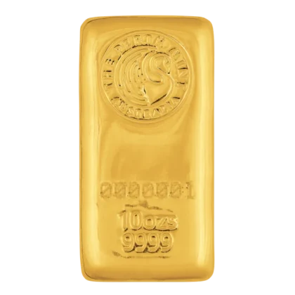 10 Ounce Gold Bar (obverse)