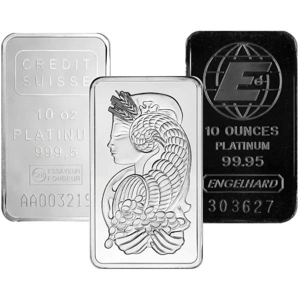10 Ounce Platinum Bar (obverse)