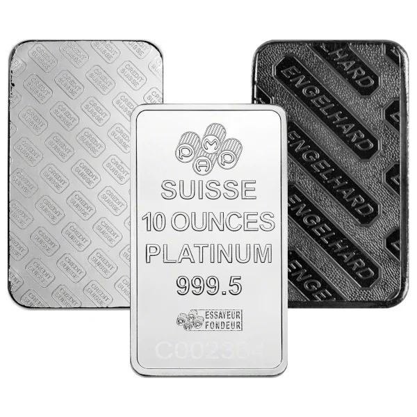 10 Ounce Platinum Bar (reverse)