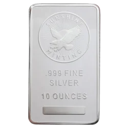 10 Ounce Silver Bar (obverse)