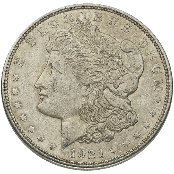 1921 Circulated Morgan Dollar (obverse)