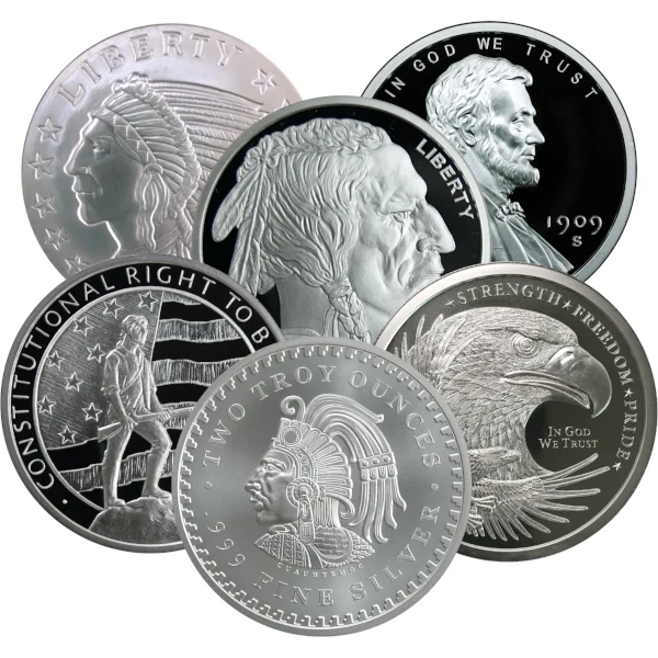 2 Ounce Silver Round (obverse)